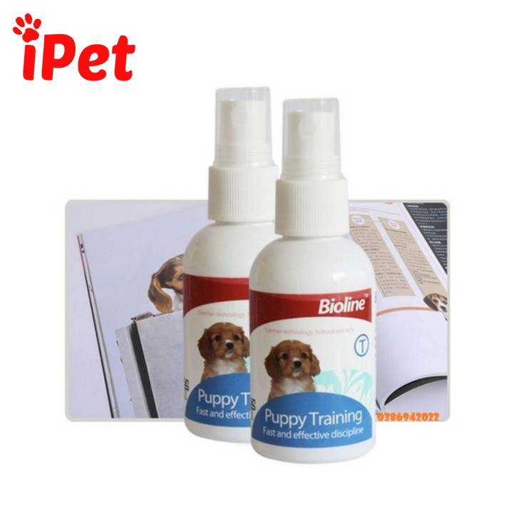 Chai Xịt Hướng Dẫn Đi Vệ Sinh Cho Chó Đi Đúng Chỗ Bioline Puppy Training - iPet Shop