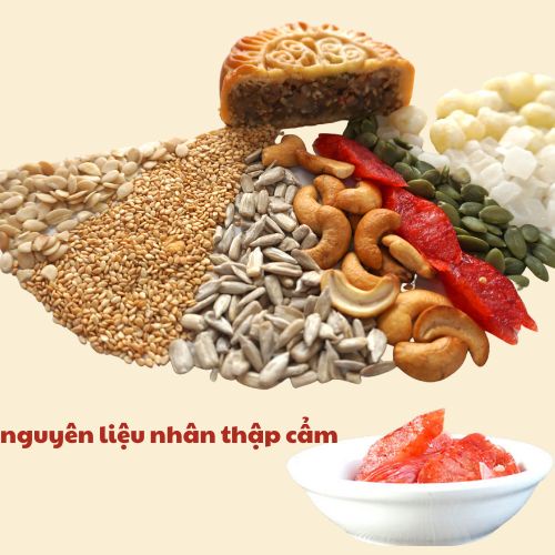 Lạp xưởng thịt làm nhân bánh trung thu siêu ngon 100g, loại thập cẩm, có màu hồng hoặc nâu sậm, vị ngọt.