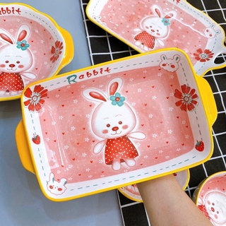 Bát đĩa thỏ cute/ bát đĩa sứ