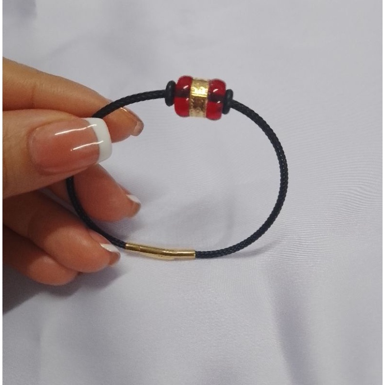 Vòng tay lu thống dát vàng định công danh đầu xuôi đuôi lọt trợ mệnh thổ hoả