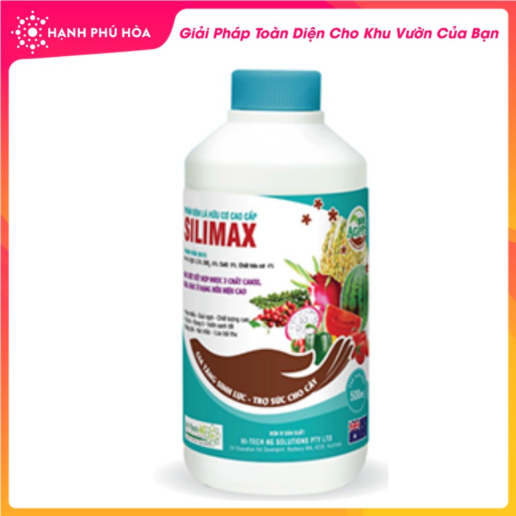 Phân Bón Hữu Cơ Cao Cấp SILIMAX 500ML/Chai– Giúp Cây Tăng Cường Sinh Lực, Hoa nhiều , Quả ngọt, Trái To, Chất Lượng Cao