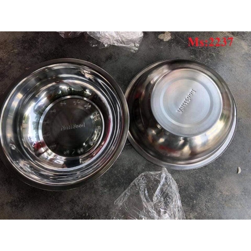 Set 2 thau Inox 30cm ( hàng km Nutifood)
