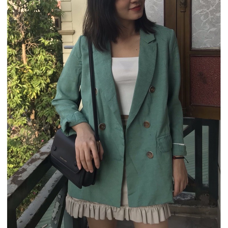 [LU01] Blazer zanh lá