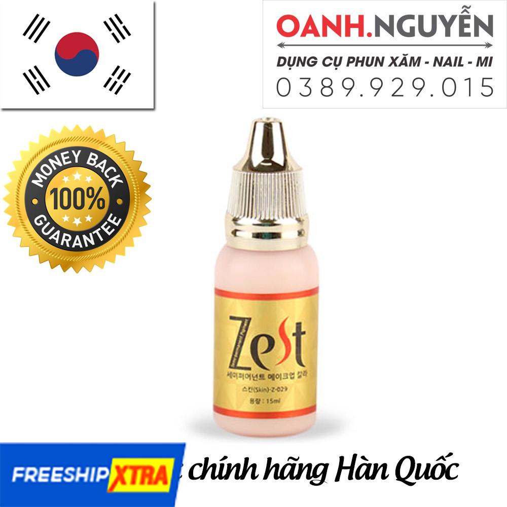 Mực Xăm Màu Da Chính Hãng ZEST Hàn Quốc