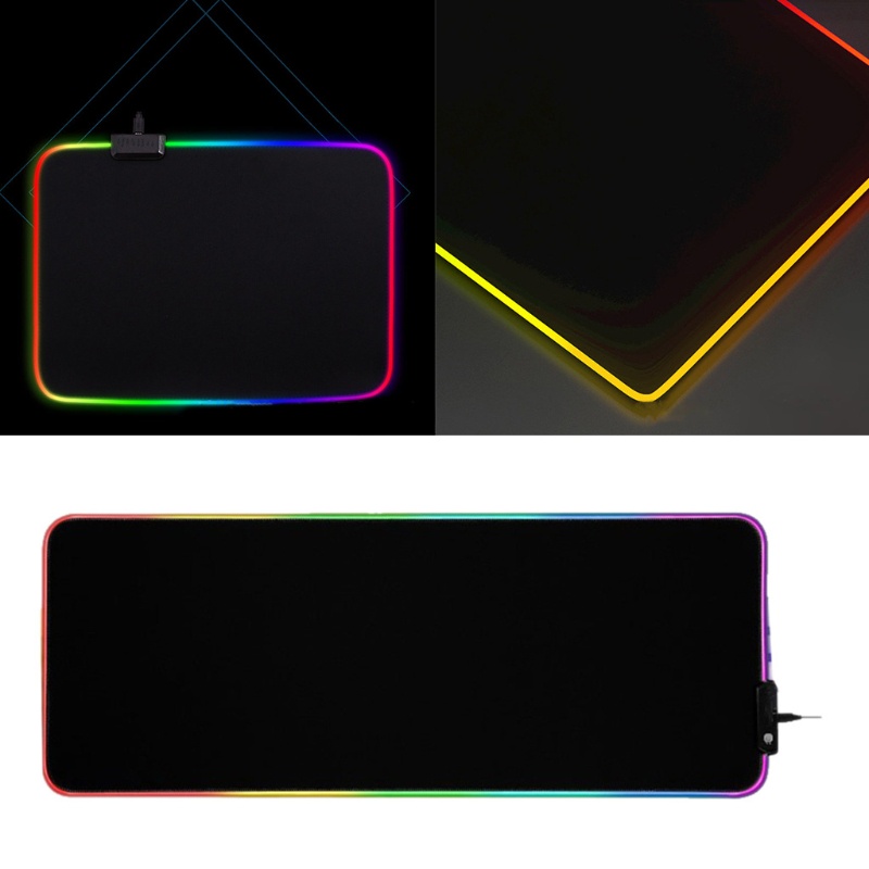 Lót ChuộT Gaming Cao Su Có ĐèN LED RGB 13 MàU 250x350mm