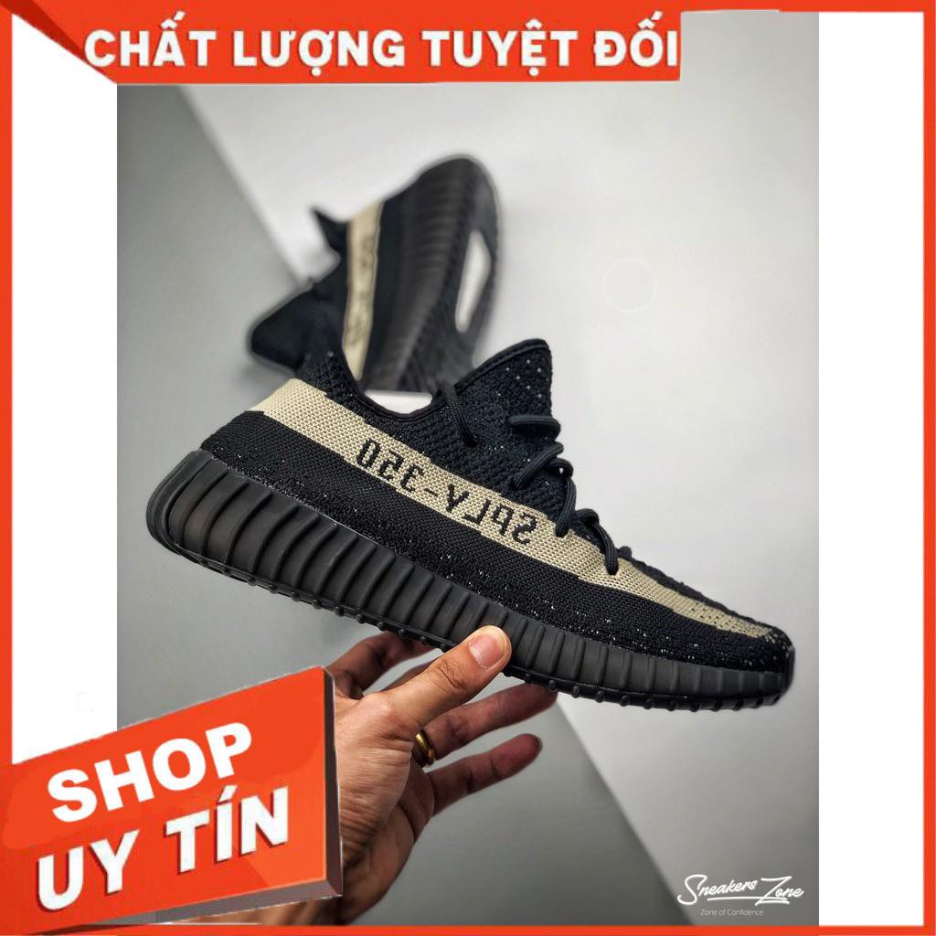 TSW -  (FREE SHIP + HỘP + QUÀ) Video Giày thể thao nam nữ YEEZY BOOST 350 V2 black Oreo đen vạch kem siêu đẹp cho nam và