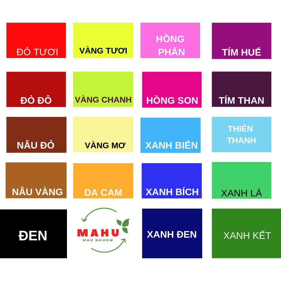 (*) Thuốc Nhuộm Quần Áo [A1] (gói Dùng Thử)