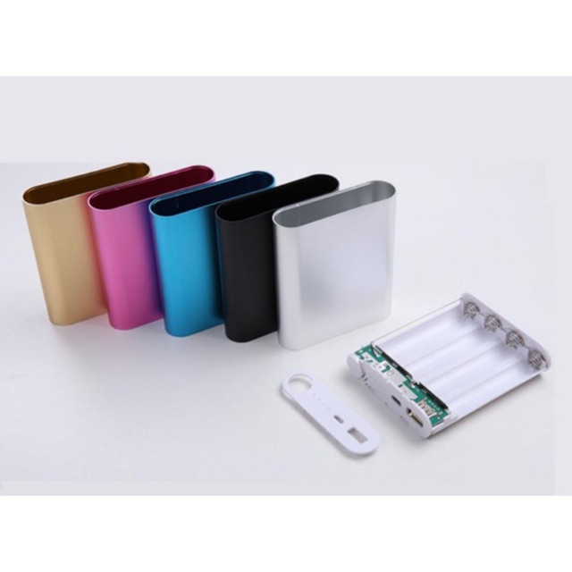 10 Box Sạc Dự Phòng 4 Cell 2A Type C 18650 Xiaomi Vỏ Nhôm Cao Cấp  ( Combo 10 box) - mẫu mới 2022