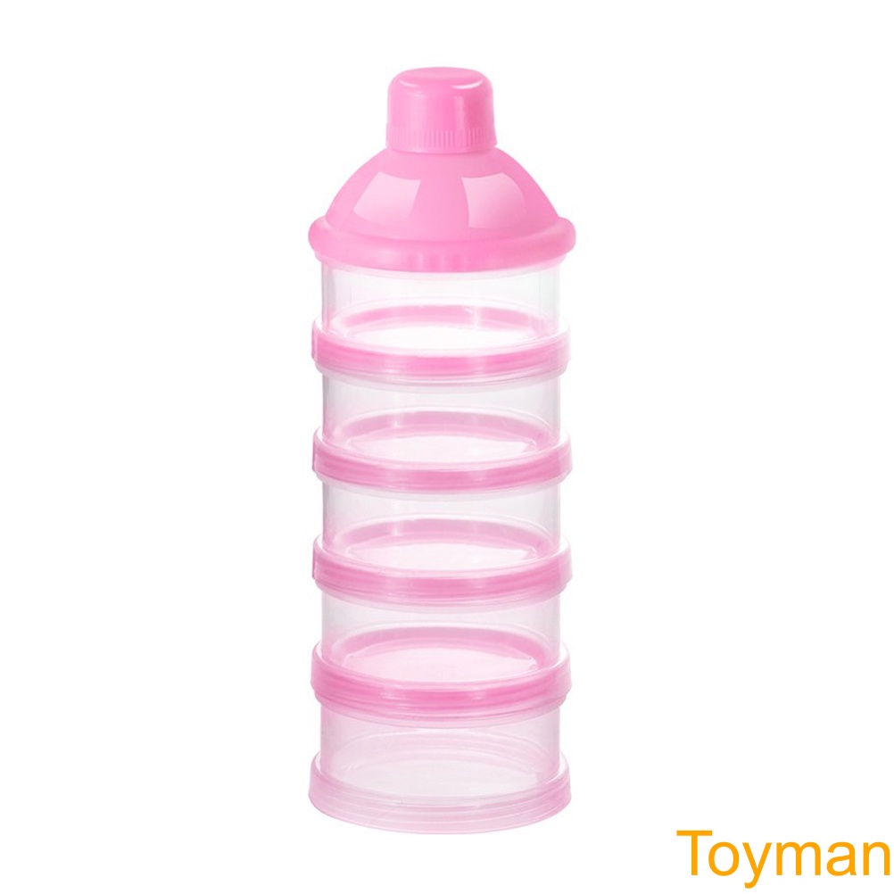 Baby Milk Formula Dispenser 5 Layers Non-Spill Stackable Snack Storage Container