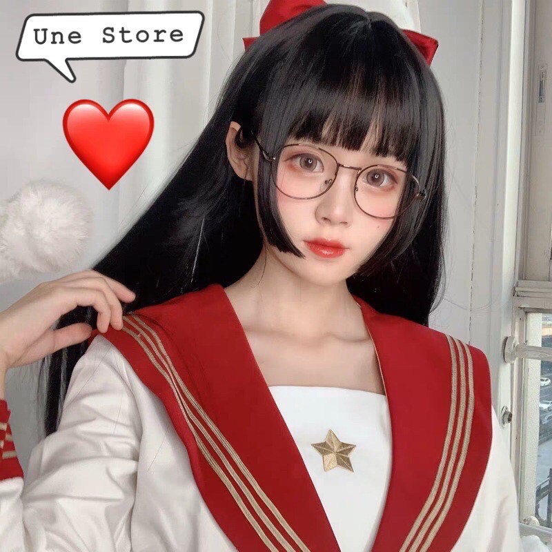 CÓ SẴN - Tóc giả - Wig teen, cosplay nữ lưới hoa mái hime