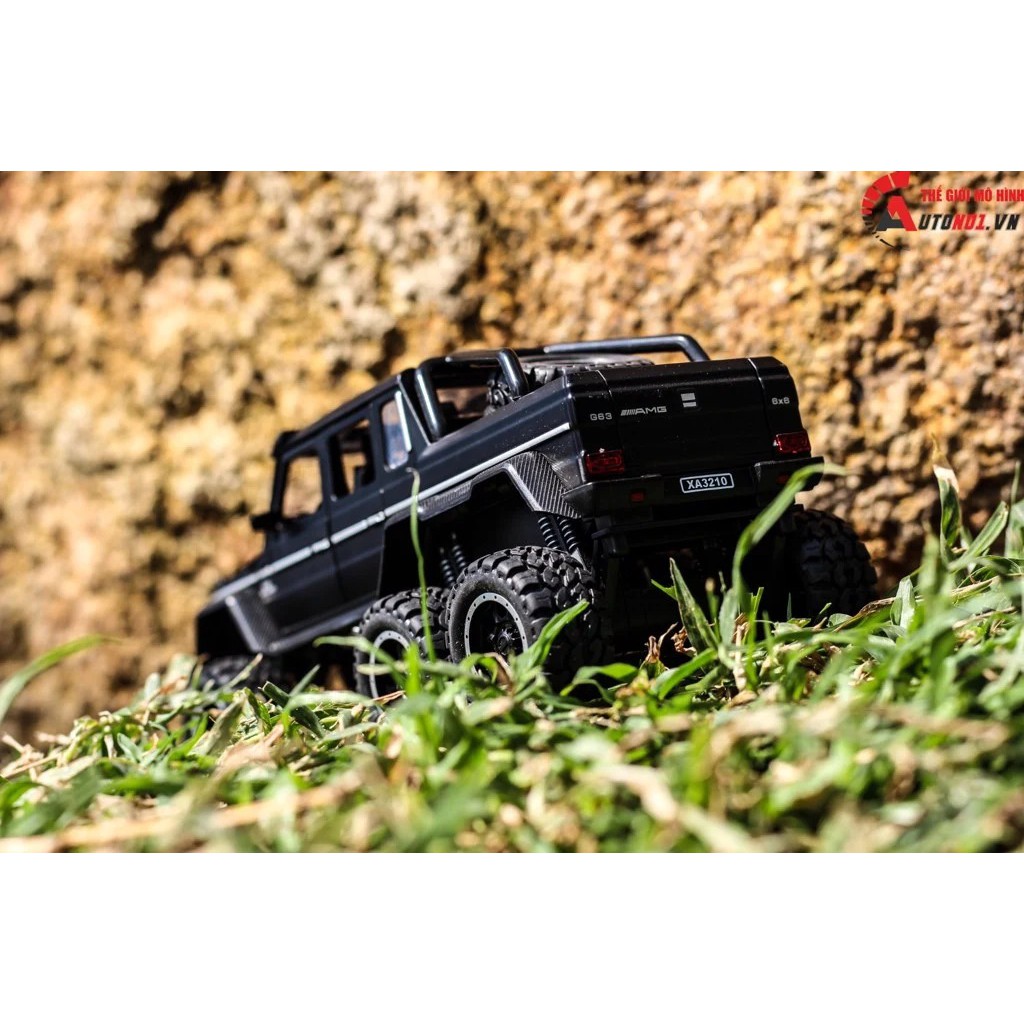 MÔ HÌNH MERCEDES BENZ G63 65 G500 6X6 MATT BLACK 1:32 NEWAO KHÔNG HỘP 5361