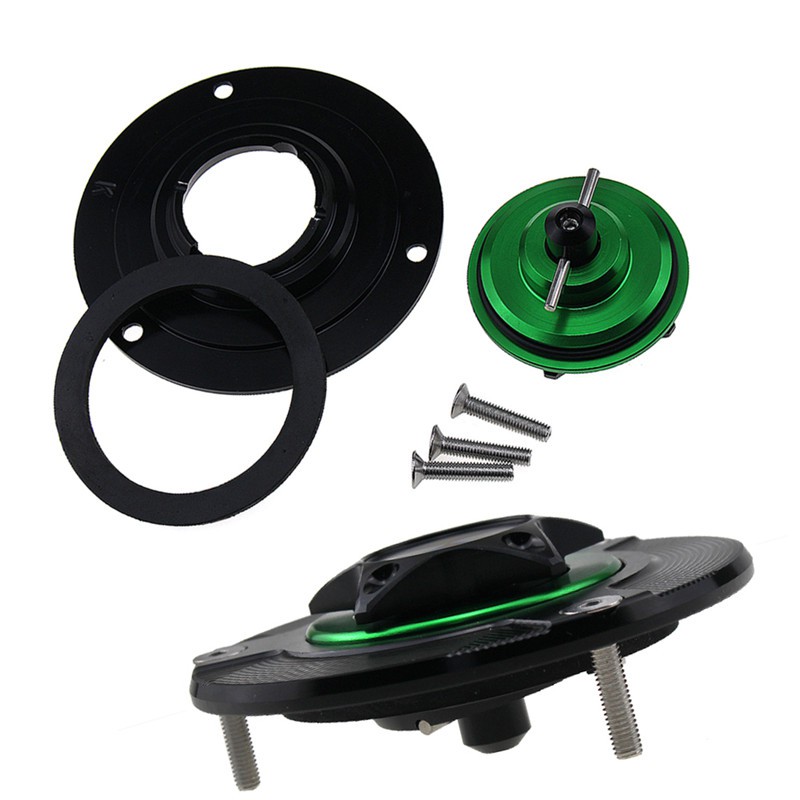 Gas Fuel Tank Cap Cover for KAWASAKI EX250R NINJA 250R NINJA 300 2008-2014 Motorcycle Accessories CNC Aluminum Black