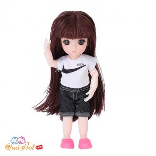 Búp Bê Chibi Abby Li Đầm Ngắn Dễ Thương.