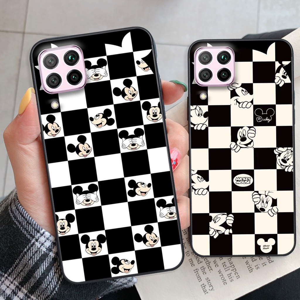 Ốp lưng Huawei Nova 7i trái tim họa tiết caro, mikey họa tiết beabrick kaws cute