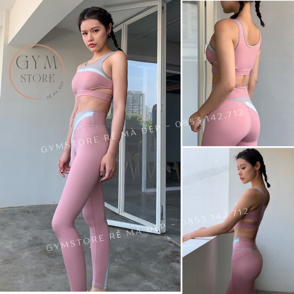 Bộ Đồ Tập Gym Yoga Nữ Sexy ❤️𝐇𝐀̀𝐍𝐆 𝐗𝐈̣𝐍❤️ Set Đồ Thể Thao Thun Bền Đẹp Co Giãn Thấm Hút Mồ Hôi Rẻ Đẹp 𝐆𝐘𝐌𝐒𝐓𝐎𝐑𝐄