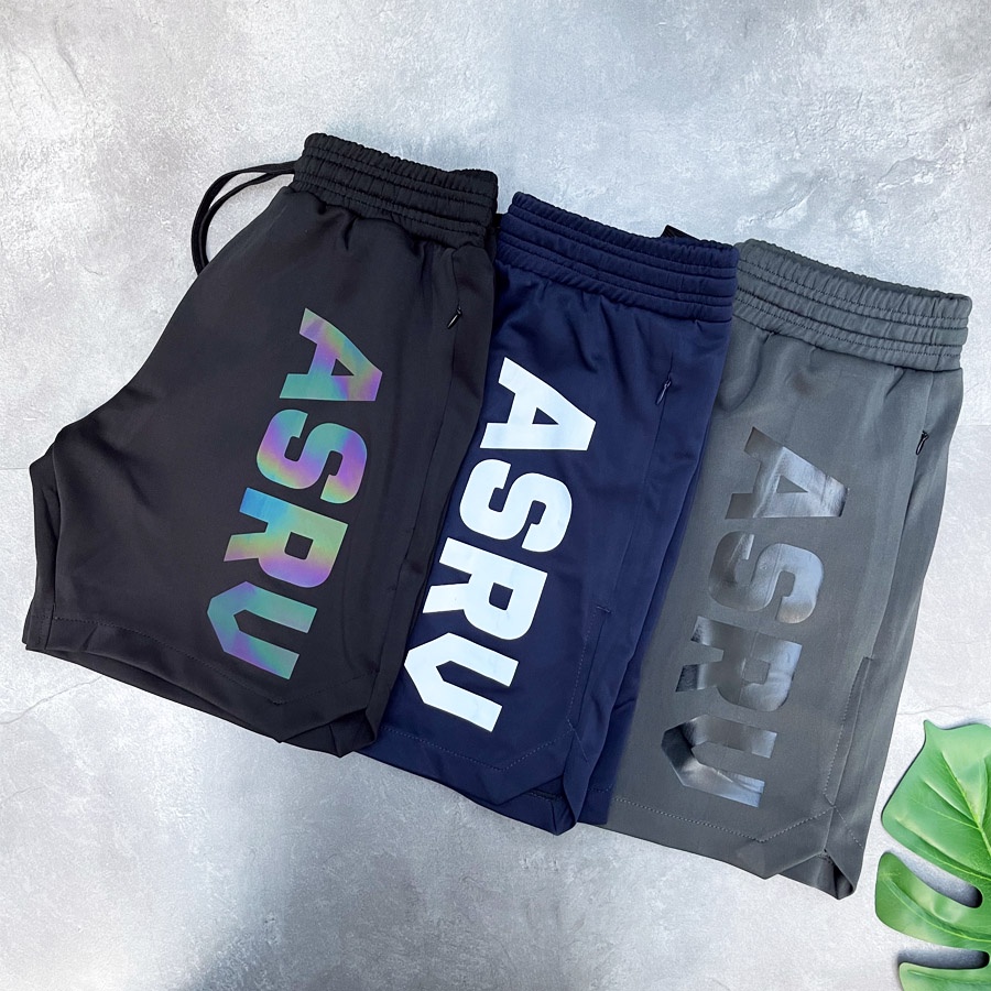 QUẦN THỂ THAO NAM - Short ASRV Thun Poly Siêu Chất - Gym - Chạy Bộ