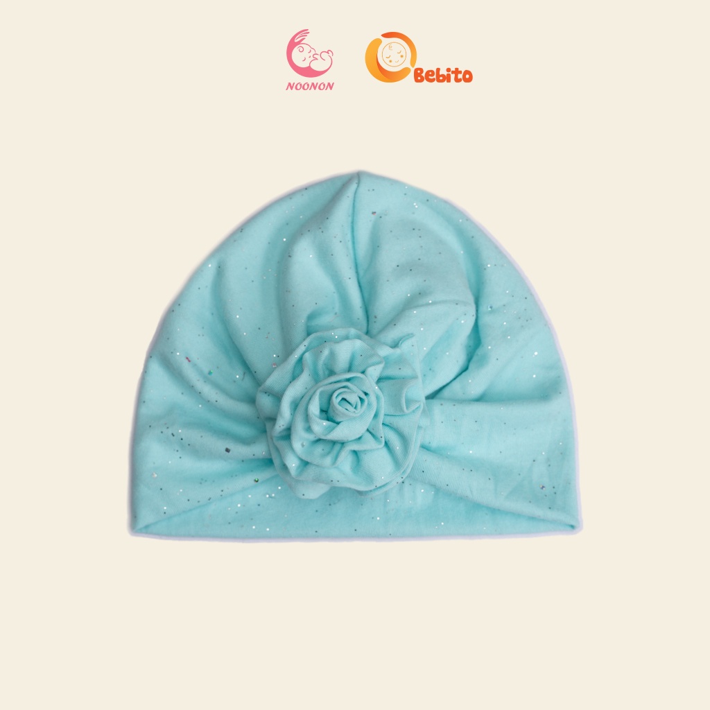 Mũ Băng Đô Hoa Hồng Cho Bé - Turban Siêu Xinh - Nón Turban Bé Gái Cao Cấp