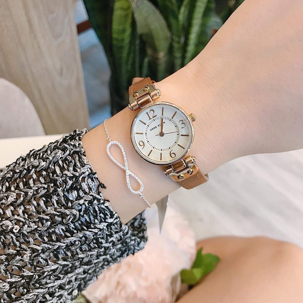 Đồng hồ Anne Klein Nữ 109442CHHY Gold-Tone Champagne Dial