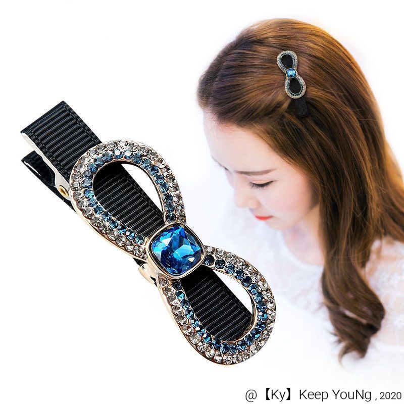 Nơ kẹp tóc phụ kiện tóc rhinestone kẹp bên hàn quốc kẹp tóc mái ngố kẹp bấm kẹp kẹp đầu kẹp tóc ngắn mũ đội đầu