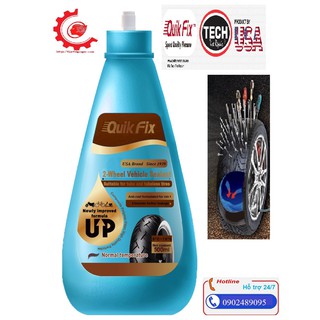 Keo tự vá motor 500ml_săm lốp quikfix _tech-usa