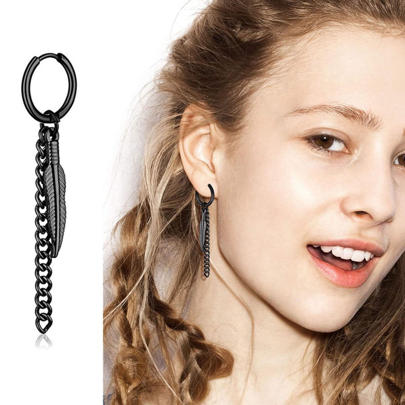 Set 20 Cặp Bông Tai Dáng Dài Thời Trang Cá Tính Cho Nam