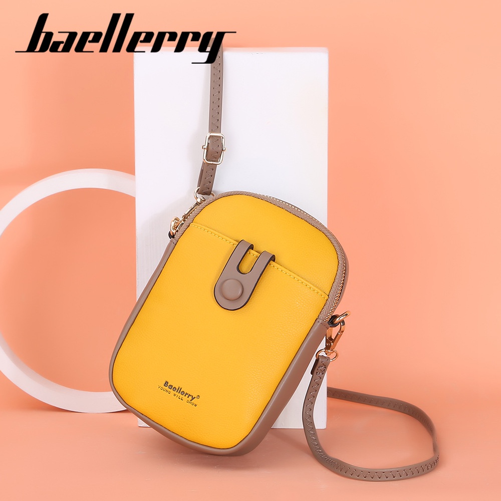 Túi Đeo Chéo Nữ BAELLERRY Đựng Vừa Iphone, Điện Thoại Lớn, Giấy Tờ, Son Rất Tiện Lợi - N8561