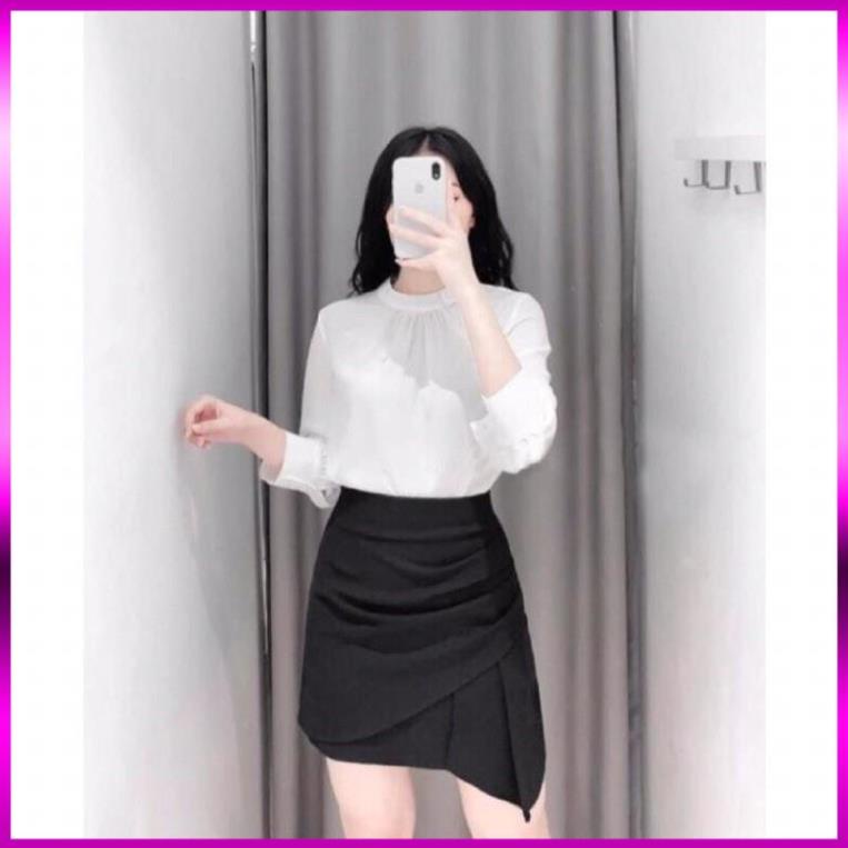 [Xả Kho 3 Ngày] CHÂN VÁY XẾP LY VẠT CHÉO 2 LỚP CAO CẤP COTTON LẠNH CỰC SANG TRỌNG - CHÂN VÁY XẾP PLY XUẤT KHẨU | BigBuy360 - bigbuy360.vn