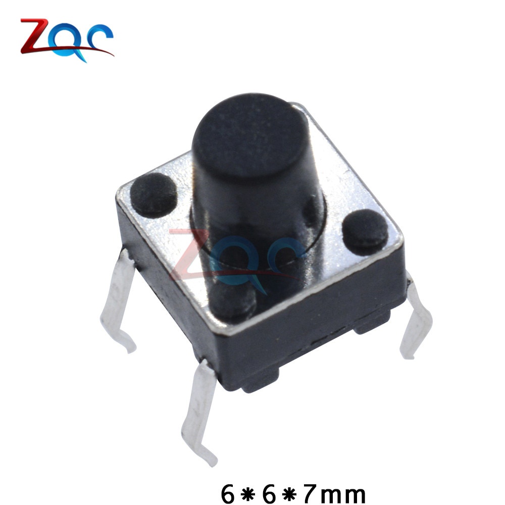 50 nút nhấn 4 chân cắm 6x6 X 4.3mm 6x5mm 6x6 X 6mm 6x6 X 7mm 6x8mm 6x9mm 6x6 X 10mm 6x13mm