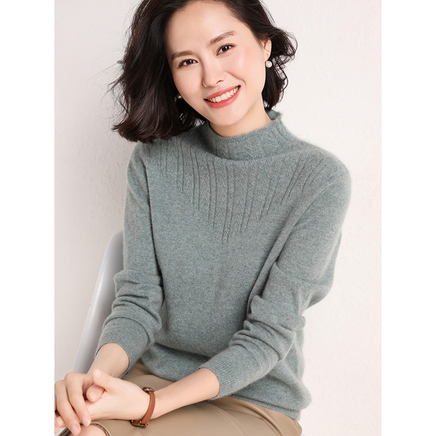 [CÓ SẴN-HÀNG LOẠI 1] ÁO LEN LÔNG THỎ NỮ TAY DÀI PHONG CÁCH HÀN QUỐC | BigBuy360 - bigbuy360.vn