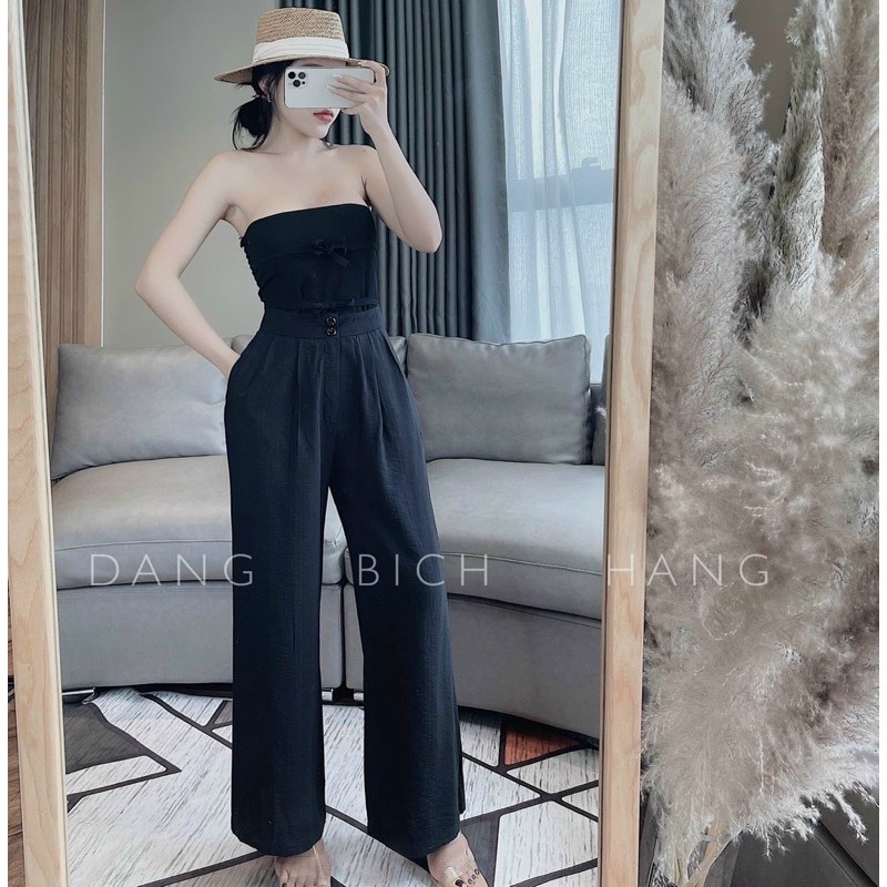 BÁN SỈ QUẦN ĐŨI SUÔNG ỐNG RỘNG DÁNG DÀI CẠP KHOÁ 5 MÀU | BigBuy360 - bigbuy360.vn