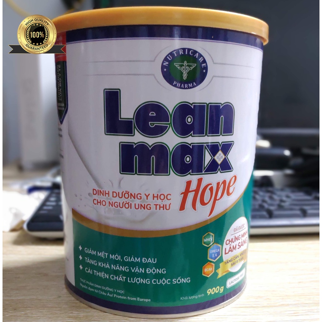 Sữa Lean Max Hope - Giúp tăng cân và tăng cơ cho người ung thư - 900g