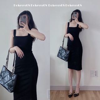 Váy body dáng dài chất co giãn