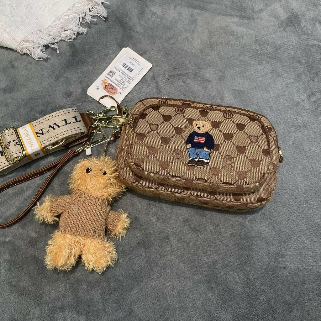(Auth) Túi TTWN BEAR MONO Brown [TG9003-13560]