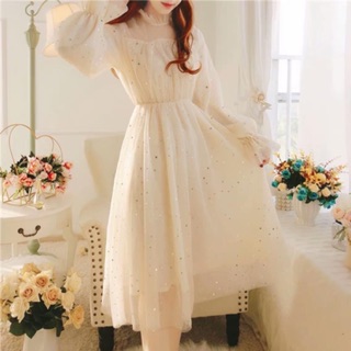 [CÓ SẴN][FREESHIP50K] VÁY CÔNG CHÚA UZZLANG ĐÍNH SAO LẤP LÁNH ( ảnh thật shop chụp ở cuối )