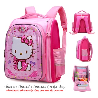 Balo cho bé, balo chống gù cho bé trai và bé gái tiểu học cặp học sinh in hình 3D - BL1
