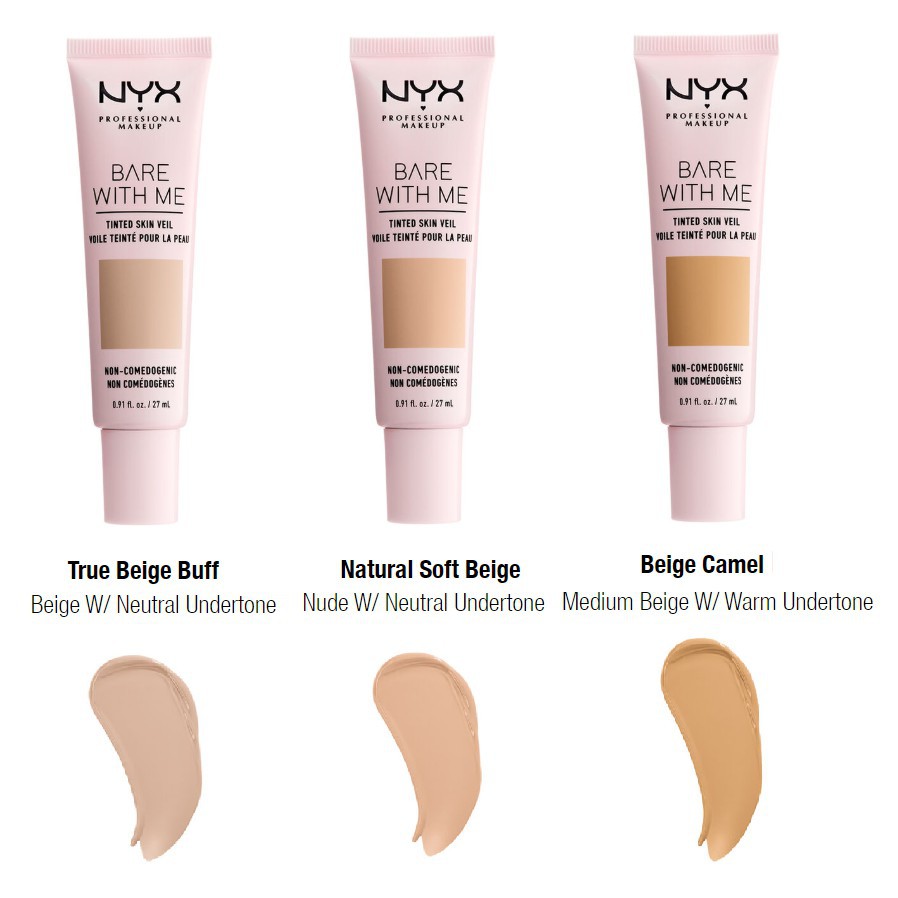 NYX - Kem đa năng Bare With Me Tinted Skin Veil 27ml