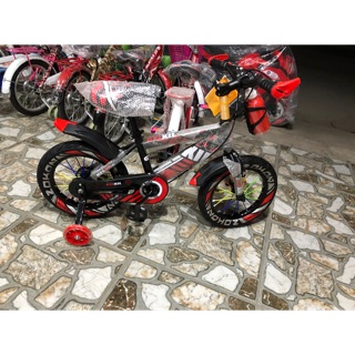 Xe đạp thể thao cho bé 16inch( mẫu mới- màu xanh đen+ đỏ đen)