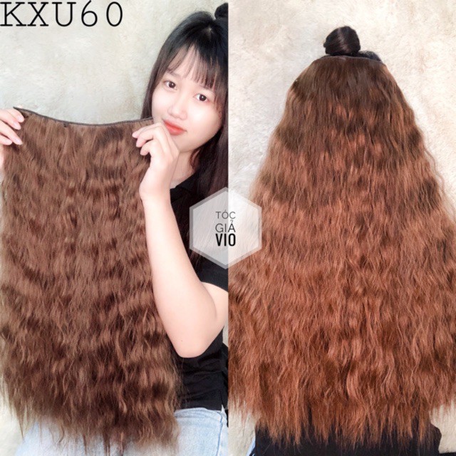 [CAO CẤP]<HÌNH THẬT> TÓC KẸP XÙ 60CM