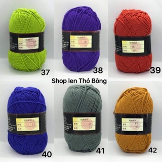 Len milk cotton loại 1( bảng màu 03 từ màu 41-60)