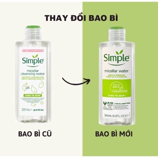 Nước tẩy trang Simple Micellar