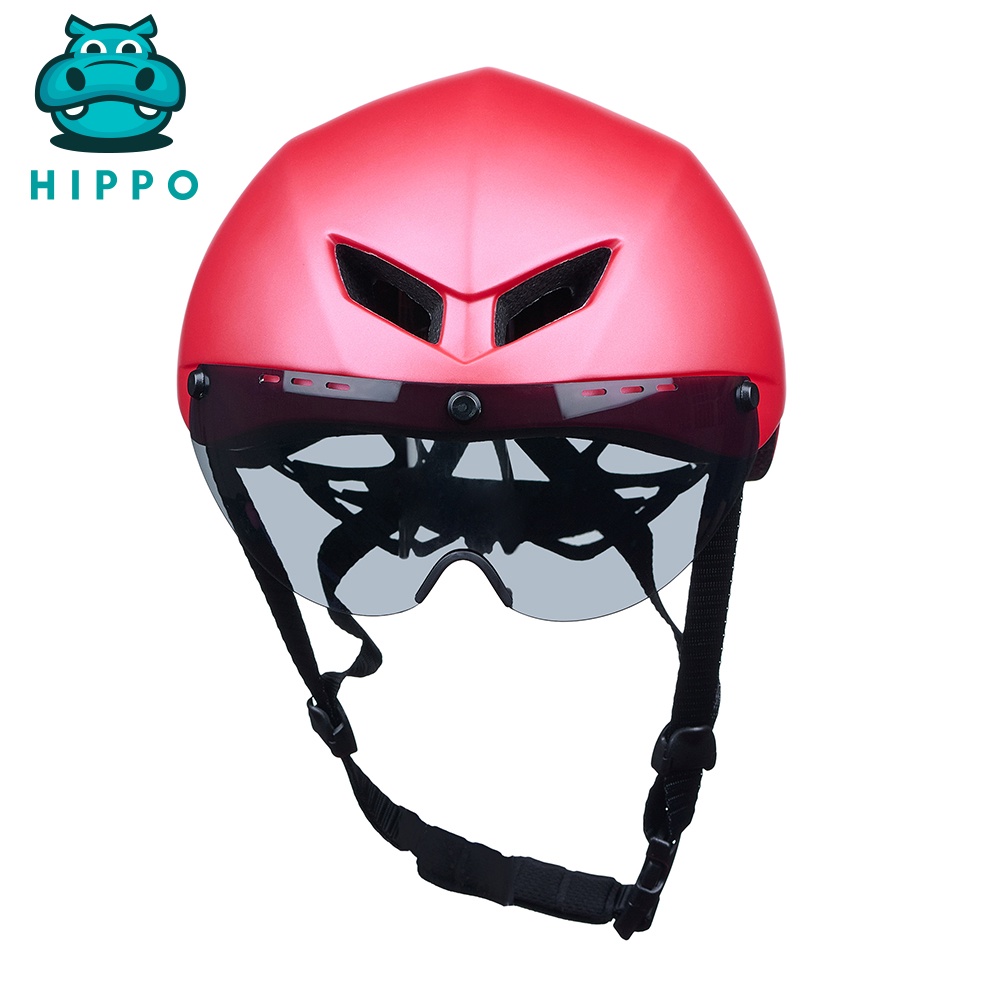 Mũ bảo hiểm xe đạp thể thao Poc Falcon siêu nhẹ chính hãng màu đỏ nhám - HIPPO HELMET