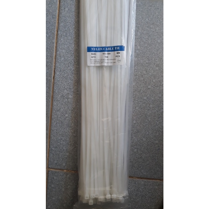 Dây rút trắng 4T 400mm dùng cột buộc đóng gói niêm phong hàng hóa