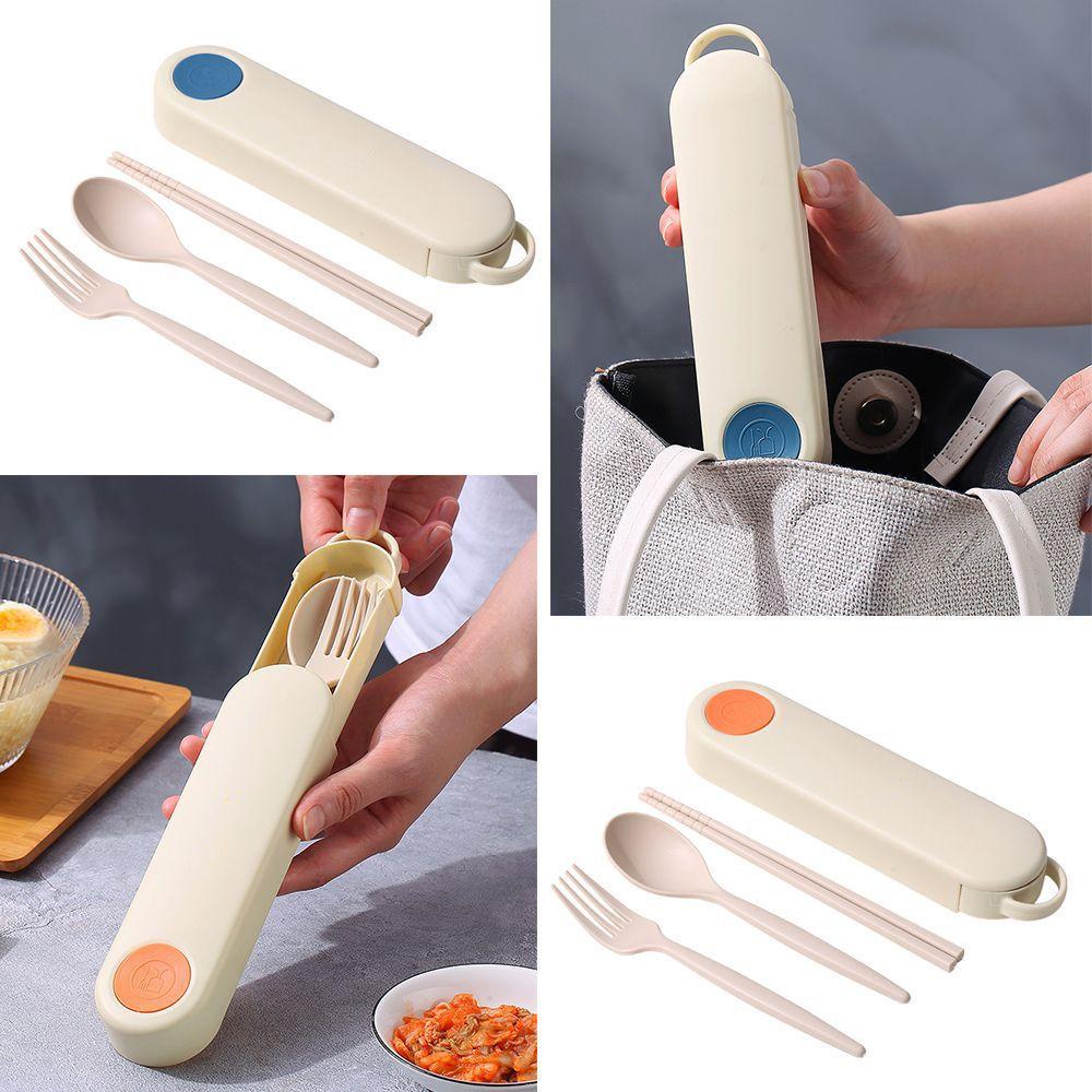 KRNY Bộ Dụng Cụ Ăn Uống Bằng Sợi Tre