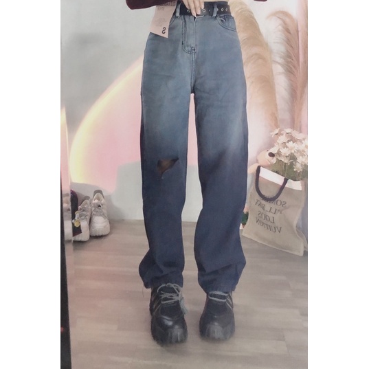 Quần bò loang ống rộng quốc dân siêu phẩm⚡️FREESHIP EXTRA⚡️quần JEANS loang phong cách hotren