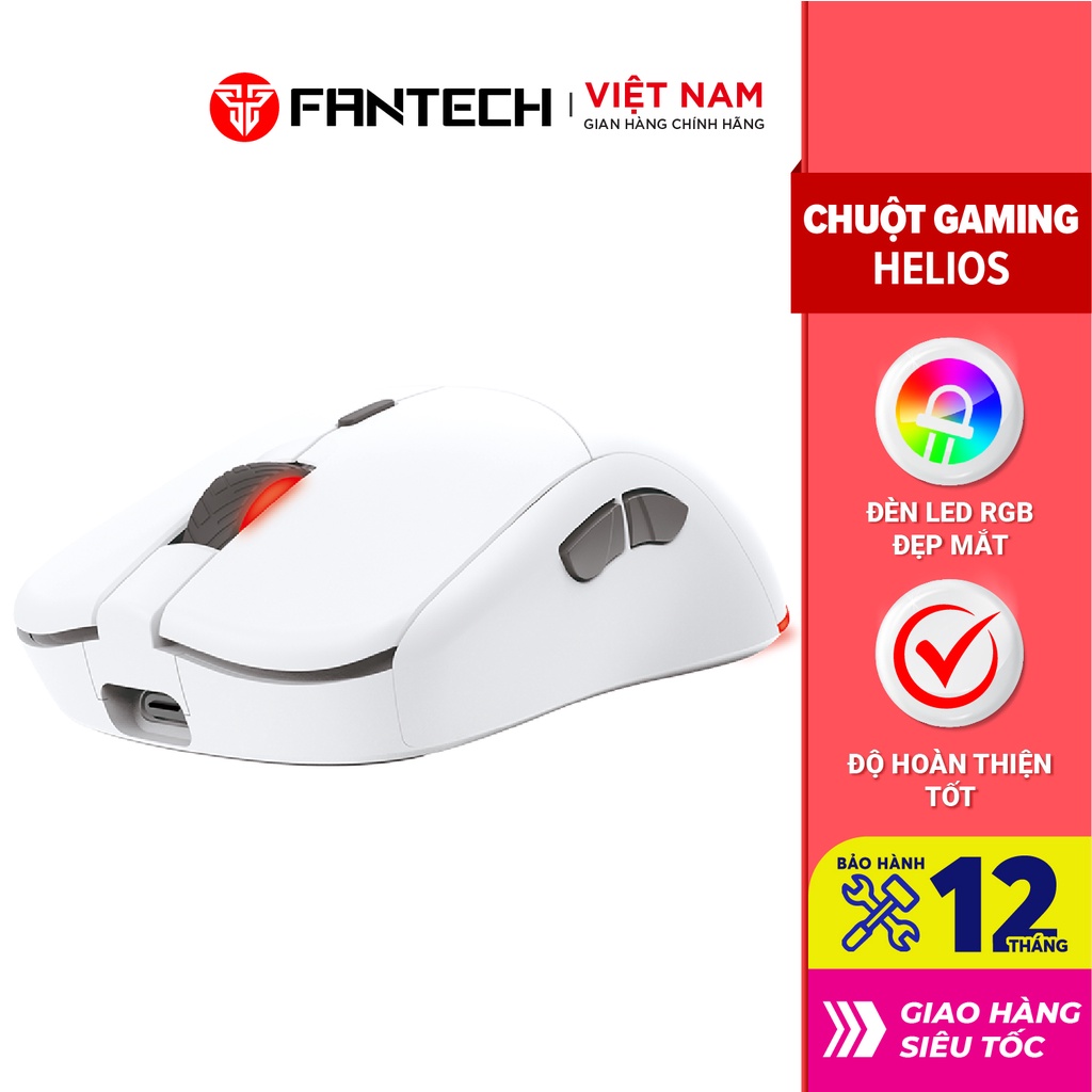 [Mã BMLT300 giảm 10% đơn 499K] Chuột Gaming Không Dây Fantech XD3 HELIOS 16000DPI LED RGB 16,8 Triệu Màu 6 Phím Macro