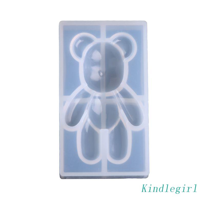 Khuôn Silicone Tạo Hình Làm Bánh Kẹo Hình Gấu 3D DIY