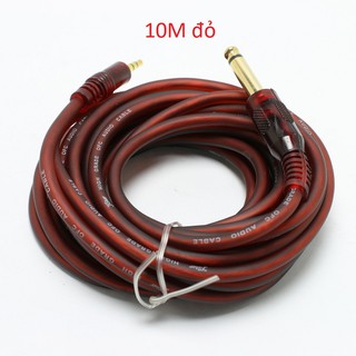 Cáp chuyển đổi âm thanh 3.5mm sang 6.5mm (Tốt)