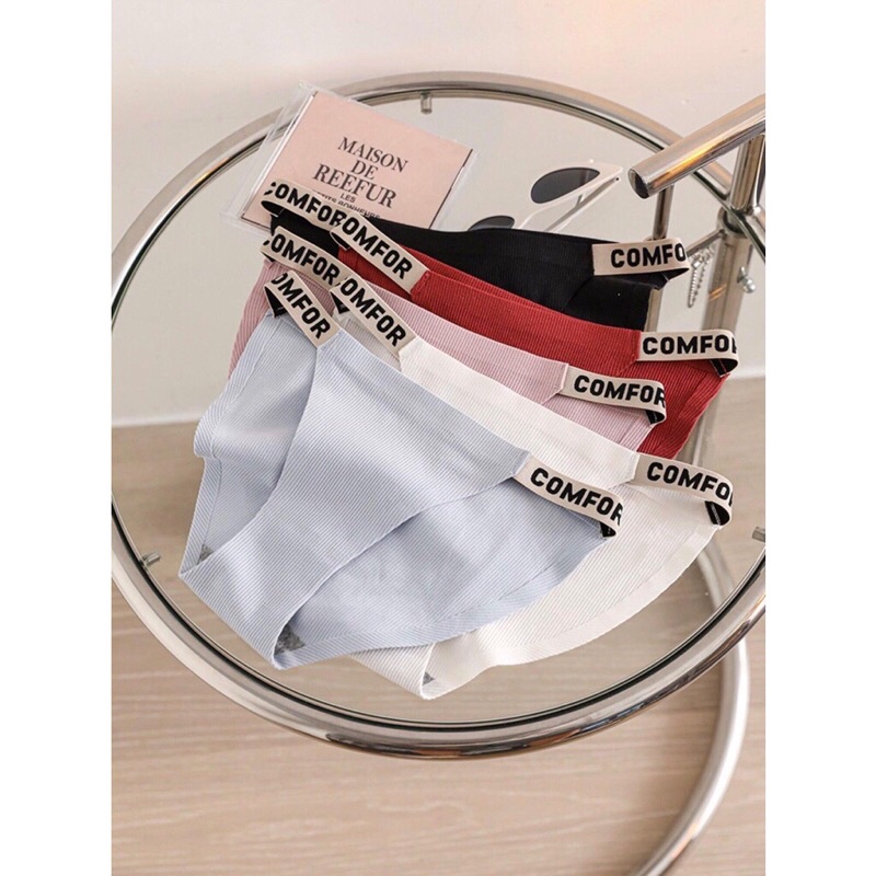 Quần lót nữ cotton mềm êm cạp sườn dây chữ sexy cá tính 986