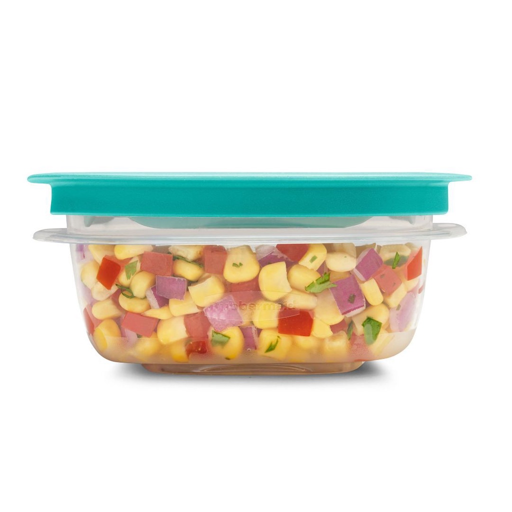 [6 size lẻ] HỘP NHỰA ĐỰNG THỰC PHẨM Rubbermaid NẮP MÀU XANH CỔ VỊT