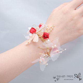 Vòng Hoa Đeo Cổ Tay Cho Phù Dâu